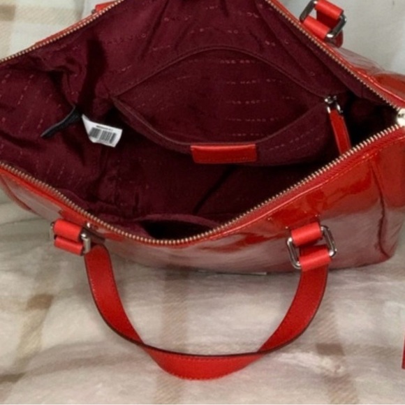 Marc Jacobs Red Patent Leather Tote Bag - Picture 4 of 4